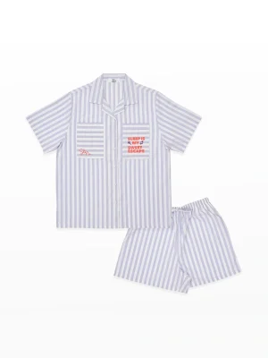 Sleep Is Shorts Set - 42-Sweet Escape, M