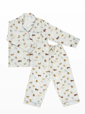 Cream Pup Long Sleeve Pants Set - 15-Cream Pup, M