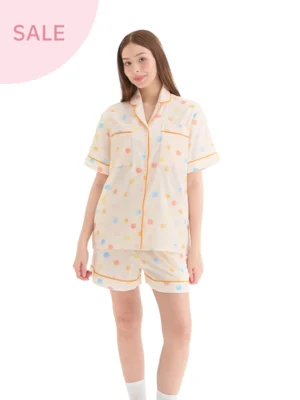 Yakult Jelly Dot Shorts Set - 45-Yakult Jelly Dot, L