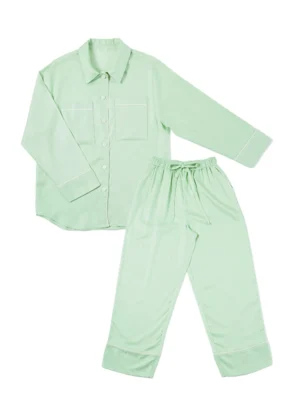 Tencel Long Pants Set - 61-Peppermint, M
